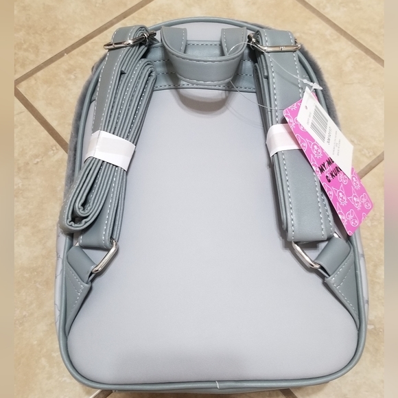 Her Universe Sanrio Lolita Kuromi Fluffy Mini Backpack - Picture 2 of 4